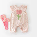 Infant and toddler spring/autumn casual outing outfit for baby girls, super cute and stylish two-piece set with overalls, perfect for 100-day celebrations and trendy wear