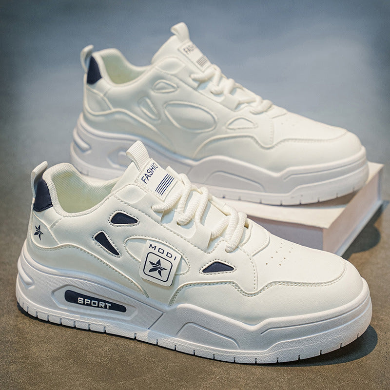 Men's pilot one air force white sneakers, 2026 new spring collection, youth skate shoes, chunky sole athletic shoes for men