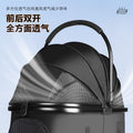 Pet stroller - lightweight, foldable, detachable - portable, shock-absorbing, and breathable for small to medium-sized dogs and cats