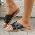 Women's platform slides for export -  summer new arrivals - outdoor wear, cross-border roman style flat sandals