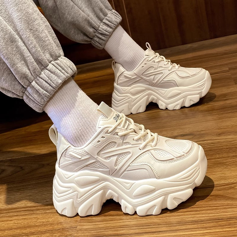 Dad shoes for women 2026new arrival women's spring & fallpopular super popular casual show feet small thick soleheight increaseright lightweight sneakers
