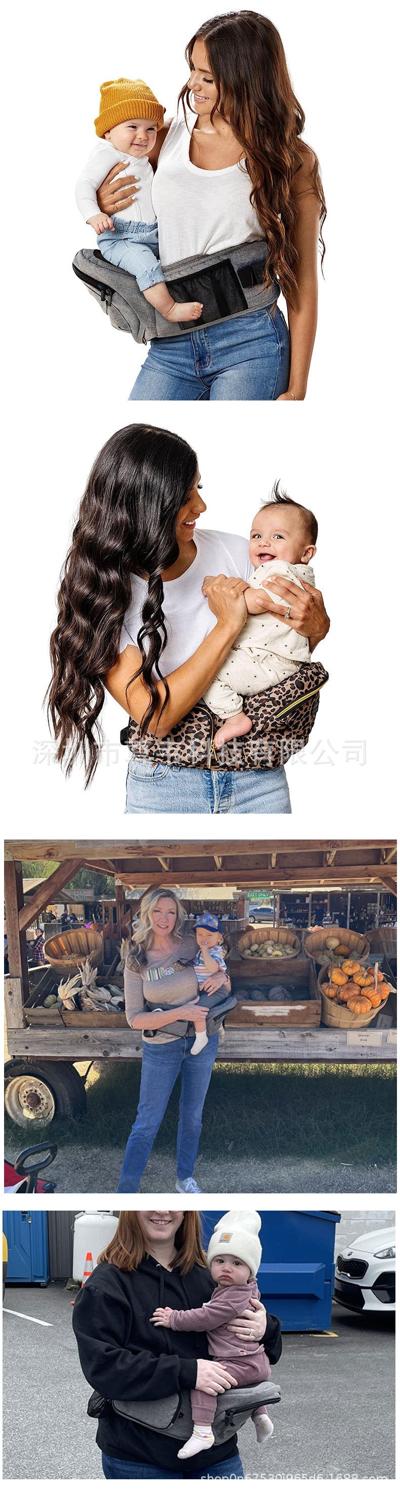 Waist stool baby all year round multi-functional front and rear carrier baby front-holding outdoor stool baby-holding handy gadget seat