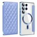 Suitable for a36 samsung s26ultra ya shield small fragrance magnetic leather case mobile phone case s24 all-inclusive flip protective cover