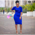 e-commerce, , , pencil skirt, plus-size african women's clothing, ol (office lady) commuter style, solid color dress