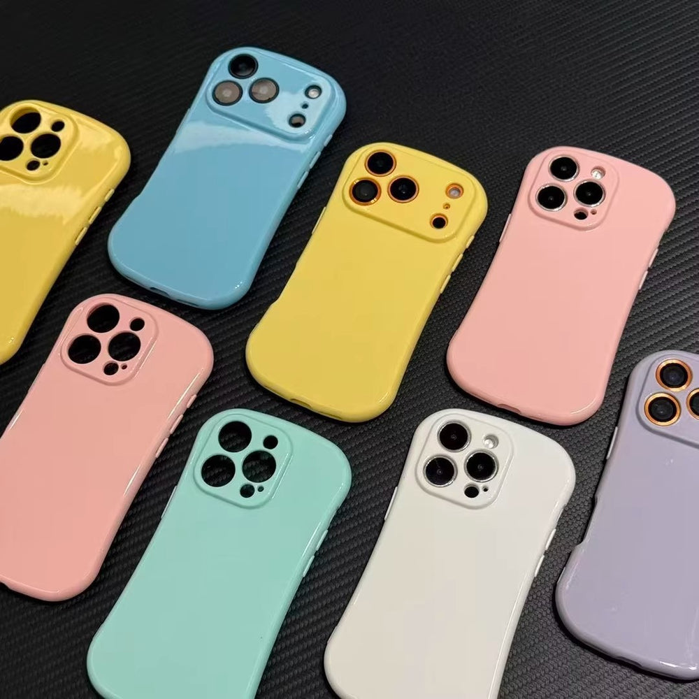 Milky sweet soap shell solid color phone case for iphone 17 pro, apple 16 full coverage drop-proof protective case wholesale