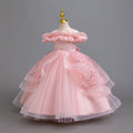 New in stock: girls' princess dress, bubble wedding dress, formal gown, piano recital dress - kids dress