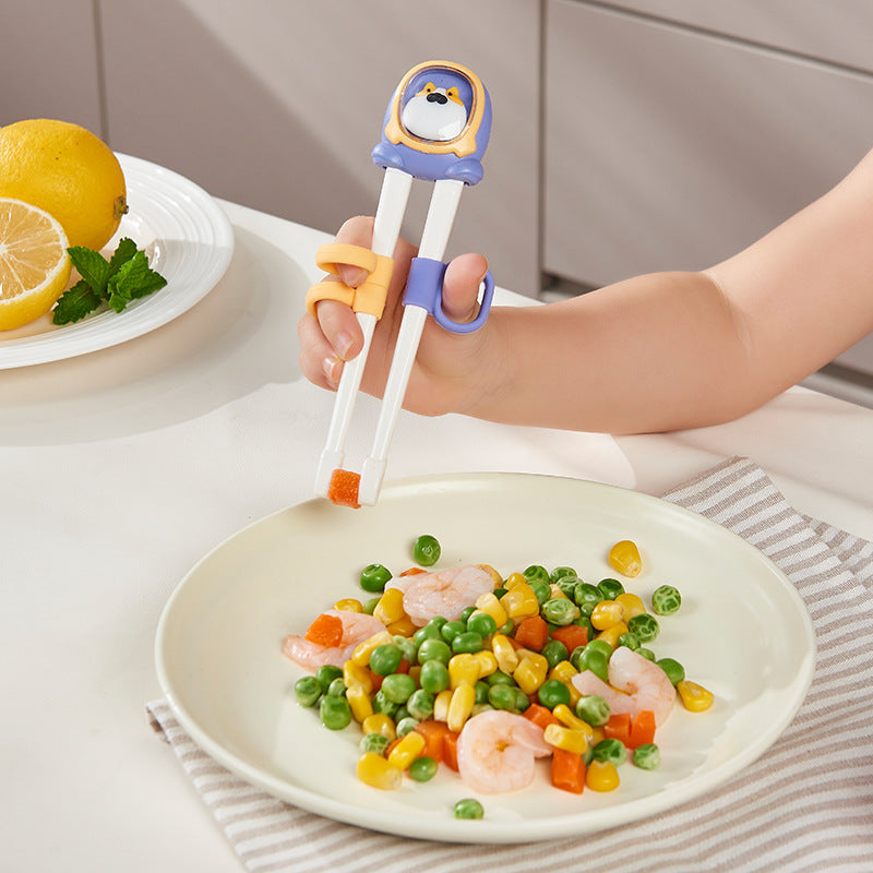 Children's training chopsticks - tiger mouth chopsticks - learning aid for babies - toddler rebound chopsticks - weaning tool - tableware for ages 2-3 and 4-6