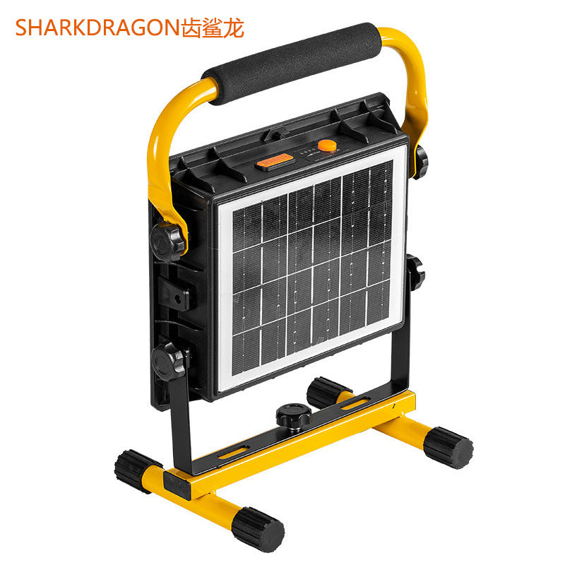 Cross-border solar portable floodlight USB charging outdoor camping light emergency lighting high power searchlight