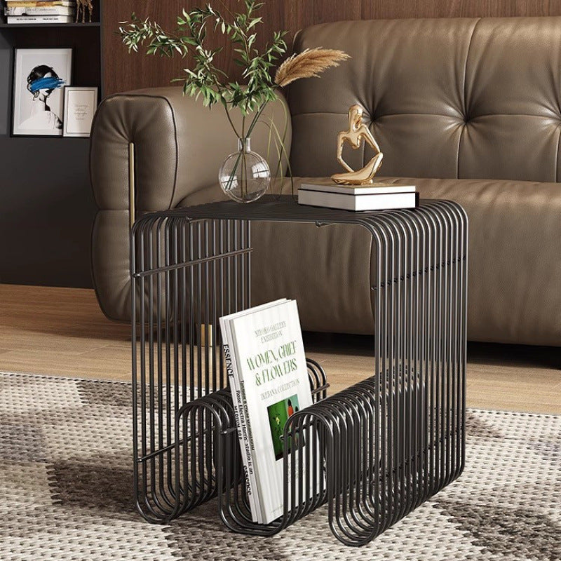 Same-day delivery of metal line coffee table, bedside table, storage bookshelf, small table, floor-standing wall-mounted storage rack, sofa side table