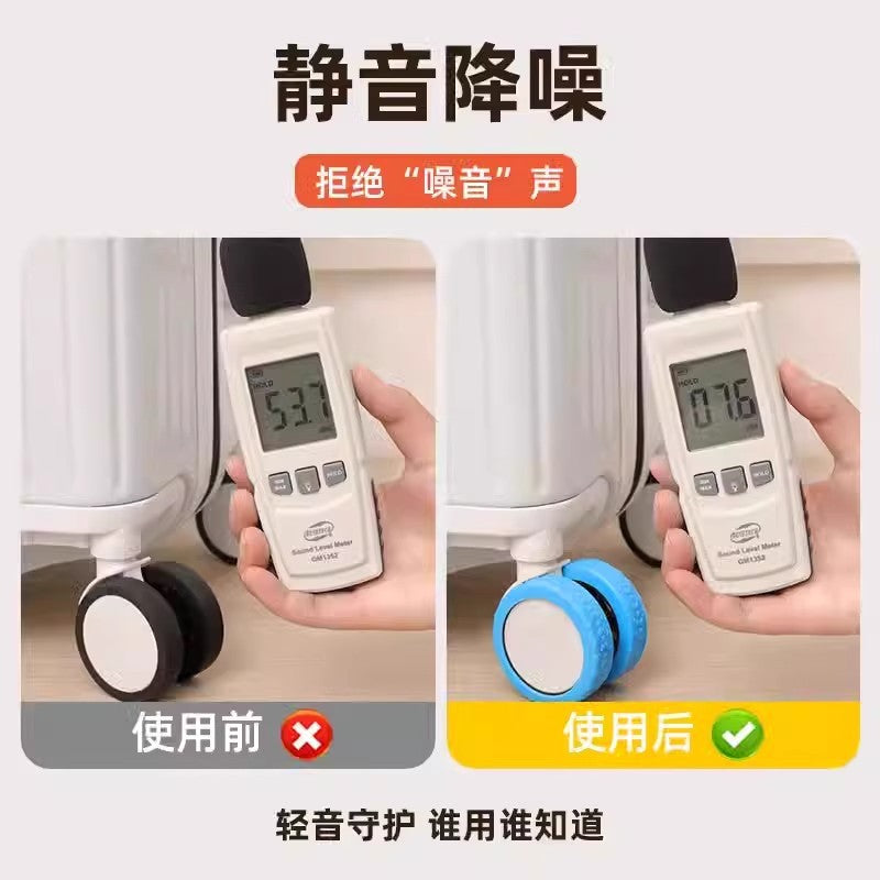 Luggage Wheel Protective Cover Trolley Case Rolling Wheel Silent Cover Suitcase Universal Wheel Replacement Wheel Rubber Cover