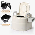 Household adult portable toilet for seniors, pregnant women, and the disabled - indoor commode chair/toilet stool