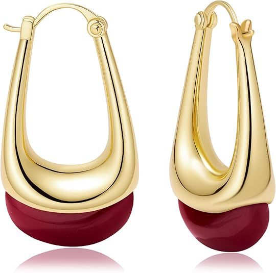 European and american style retro coffee brown resin earrings - french chic, high-end, statement dangle earrings, unique minimalist jewelry