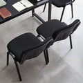 Stackable training chair - conference reception chair - comfortable backrest for extended sitting - ideal for gaming, chess, mahjong, and more - linen fabric