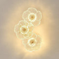 New french chic floral wall sconce - modern minimalist bedroom & dining room wall lamp - artistic ambiance lighting