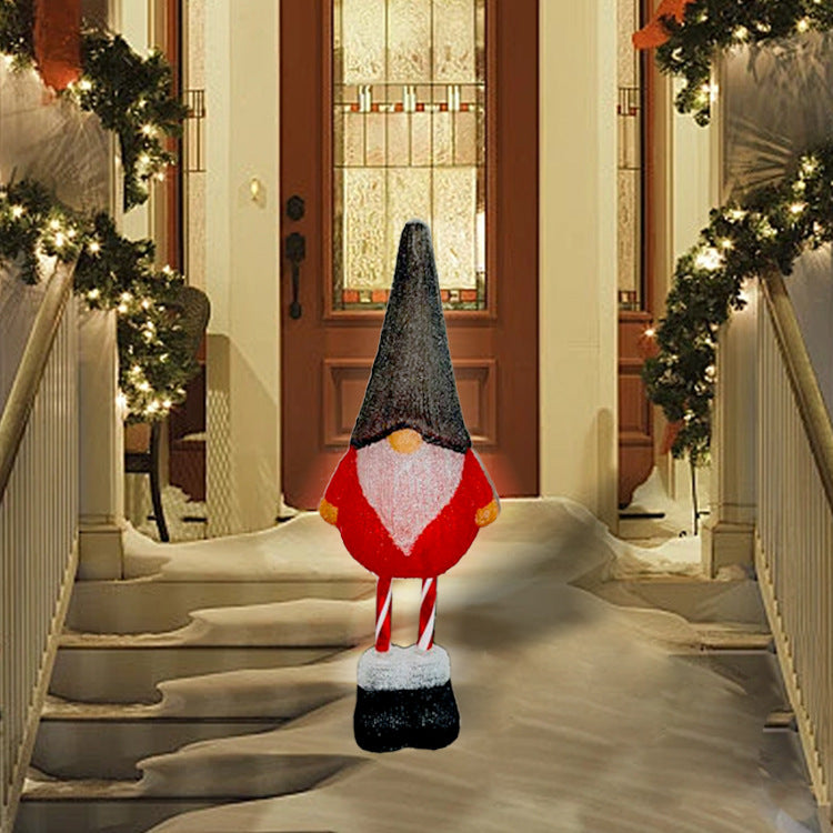 Customized  Santa Claus modeling light battery box, festive decoration, acrylic lanterns, luminous lantern ornaments