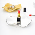 Influencer-approved creative photo-ready desktop organizer & display tray - electroplated high-value jewelry display tray & ornament plate
