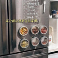 Kitchen moisture-proof spice jaraccessible luxury magnetic seasoning box octagonal spice storage box for home transparent spice sealed box