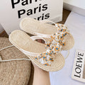 New summer bowknot flip-flops women's outdoor beach flat sandals slippers - ready stock wholesale