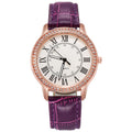 Wish women's watch new arrival - ladies' minimalist diamond-accented luminous retro quartz watch with leather strap - white (direct from manufacturer)