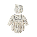 Newborn romper, class a pure cotton,  korean style, floral print baby clothes, spring/autumn infant outfit, trendy girl's ins style