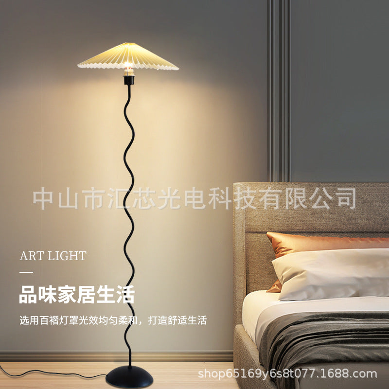 Modern minimalist floor lamp for living room, home, hotel, and b&b - artistic bedside ambient lighting