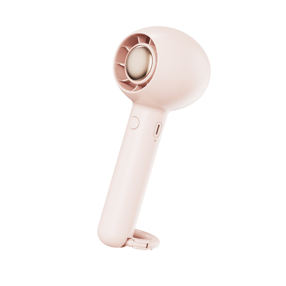 New mini handheld fan - usb rechargeable desktop fan with portable hook for outdoor use