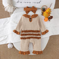Children's clothing cross-border european and american girls long sleeves stripes jumpsuit baby children's clothing suit