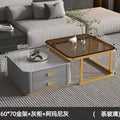 Rock slab coffee table living room for homenew arrivalpopularaccessible luxuryclassy table square folding marble small apartment tea table