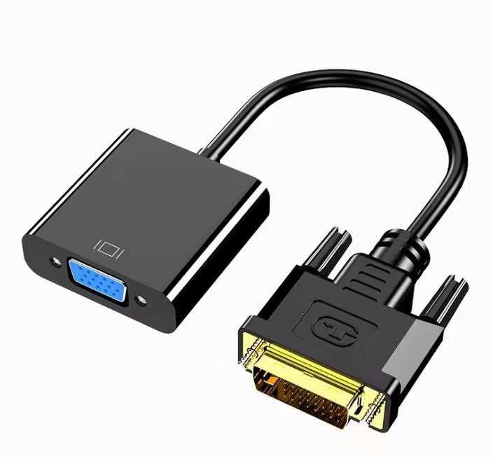 Dvi to vga converter with chip, multi-interface computer connection cable, 1080p monitor graphics card high-definition transmission