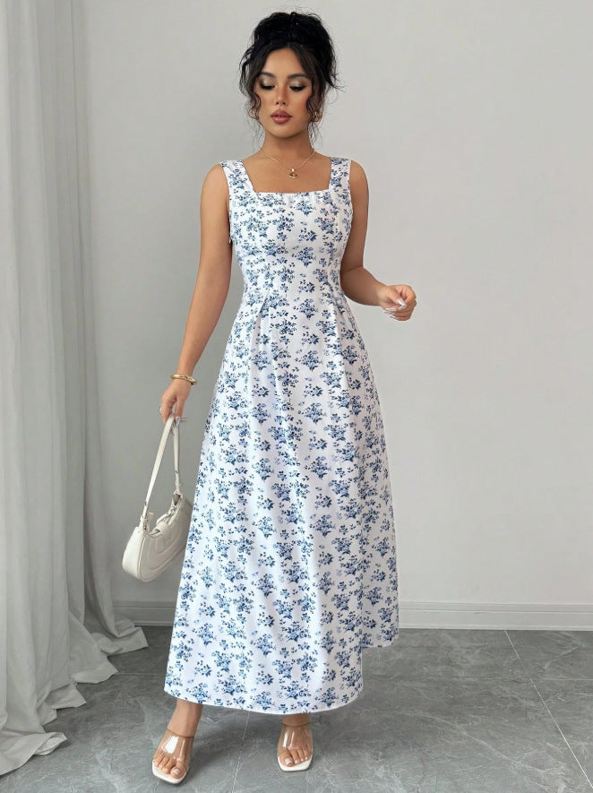 summer floral print sundress - elegant and fresh