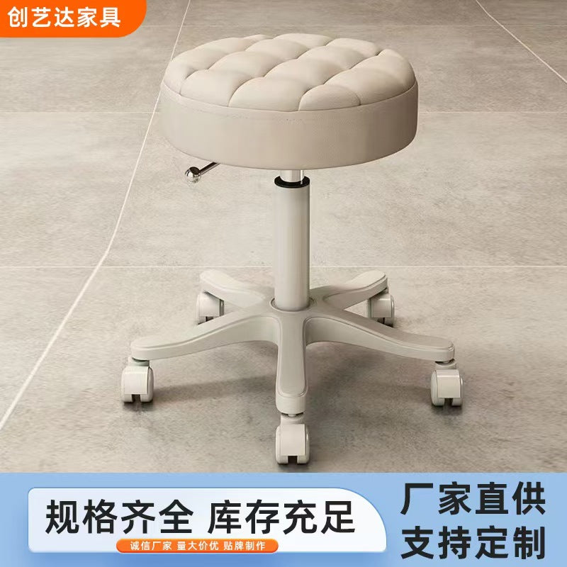Customized beauty salon stool rotate adjustable stool hairdressing store for home round stool hairdressing large work stool bar stool swivel chair