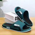 Summer trendy men's slippers - stylish outdoor & indoor home slippers, non-slip bathroom slides for couples
