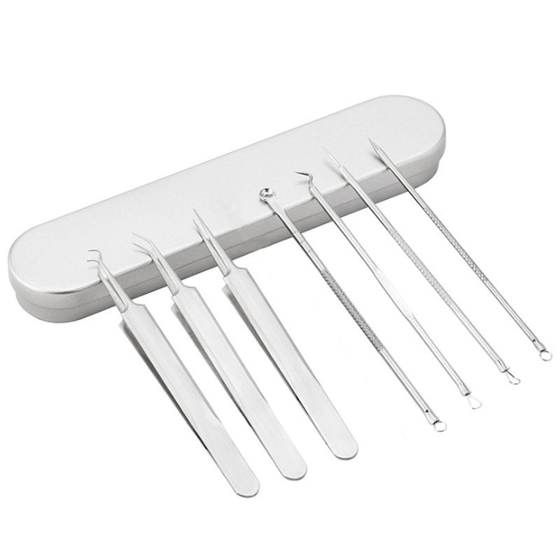 Cell clip to remove acne and blackheads beauty salon style blackhead clip acne needle acne removal douyin stainless steel acne needle suit