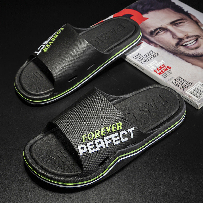 2024 new men's athletic sandals & slippers - summer fashion, outdoor wear, one-strap, thick-soled, home anti-slip indoor slippers for men