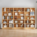 Bookshelf floor-standing storage rack living room for home wall-mounted storage cabinet storage cabinet office filing cabinet simple bookcase