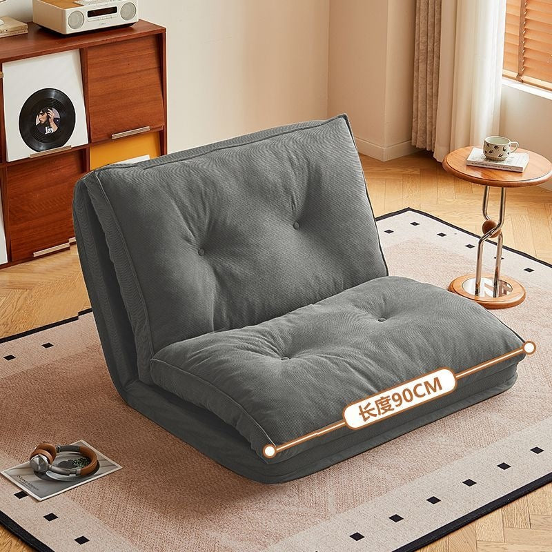 Lazy sofa bed living room dual-purpose single sofa small apartment for home cream style reclining and sleeping foldable sofa bed