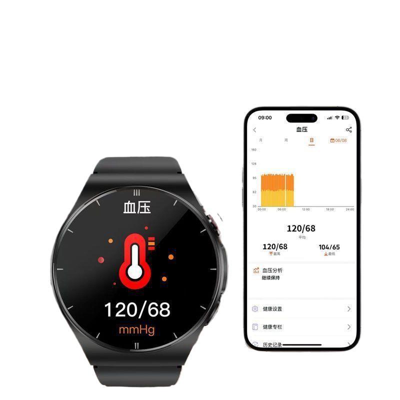 2025 precision non-invasive blood glucose monitoring smartwatch: measures blood uric acid, lipids, blood pressure, heart rate, and body temperature. features nfc payment and smart calling