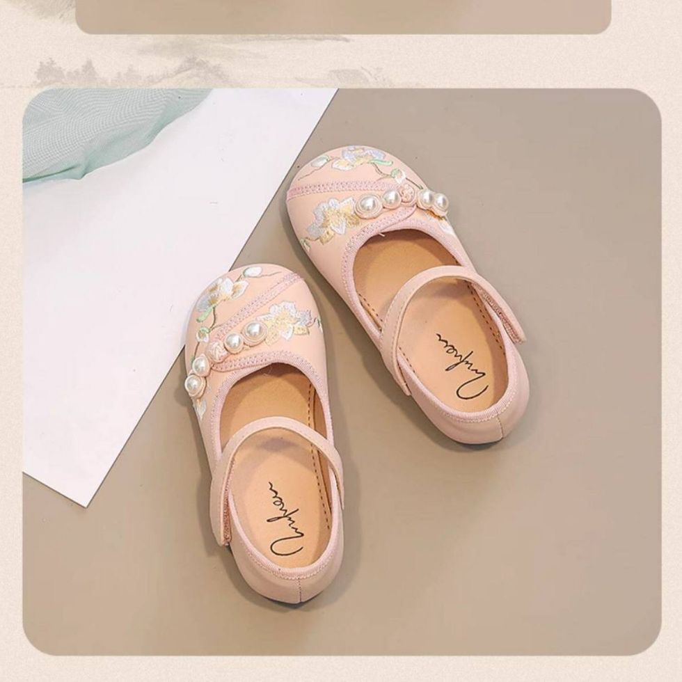 Girls' shoes - children's hanfu shoes -  new spring/summer collection - chinese style embroidered princess shoes for girls