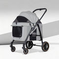 2026 new arrival: factory direct wholesale of medium to large lightweight pet strollers - outdoor foldable cat carriers and dog pushchairs