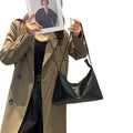 Genuine leather 2025 autumn new arrival large capacity work commute retro tote bag high-end textured shoulder bag for women