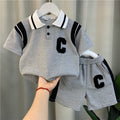 Boys' summer short-sleeve set: new  stylish baby summer outfit, korean-style cool and trendy short-sleeve clothes for kids