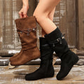 export plus size mid-calf boots for women,  spring/autumn new collection, side zipper ruched slouch boots, flat suede ankle boots