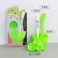 Wholesale spa & beauty tool set: 6-piece mask bowl kit with makeup brushes, mixing spatula, and plastic bowl for mask preparation