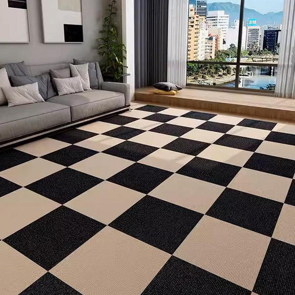 Home office glue-free self-adhesive carpet non-slip floor mat suede square splicing carpet self-adhesive bedroom living room thick