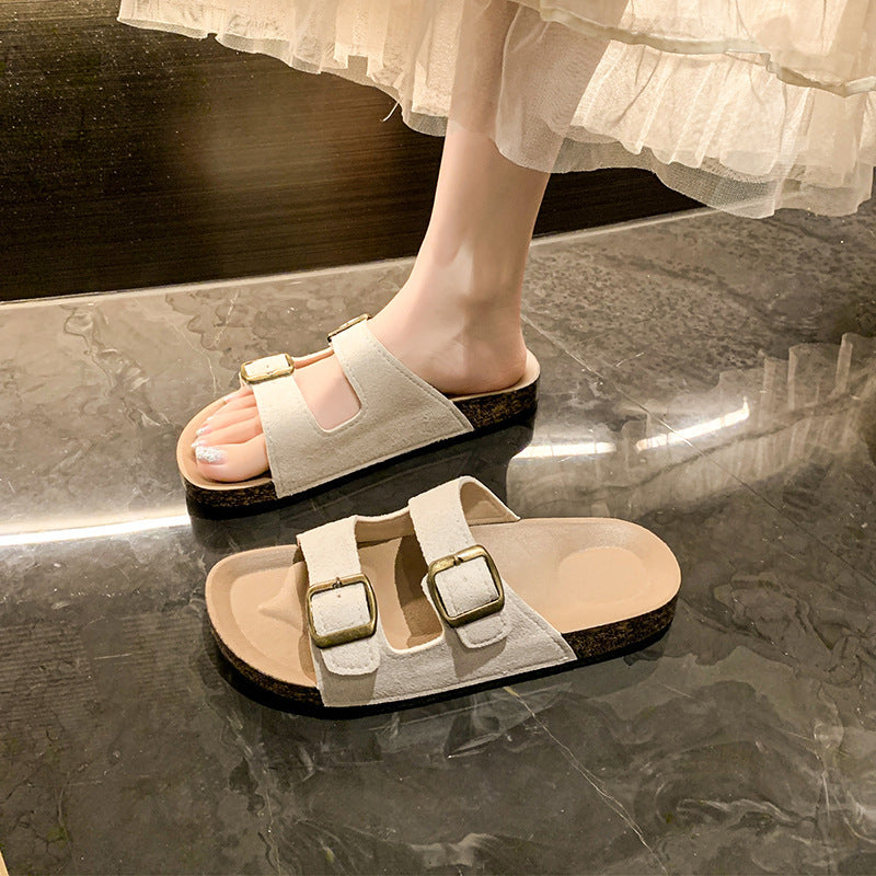 boken thick sole slippers women's summeroutwearfashion one-piece slippers home non-slip popular outdoor beach slippers