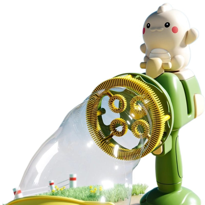 New electric bubble machine with multiple bubble nozzles - fully automatic, handheld bubble gun toy for fun and games!