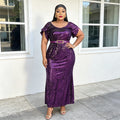 African, european, and american plus-size evening gowns for banquets, events, car shows, models, ceremonies, and hostesses - sequined, sexy, and slim-fitting dresses