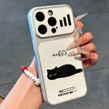 Couple glasses bear suitable for apple 18promax mobile phone case polka dot english label iphone17 soft case 16