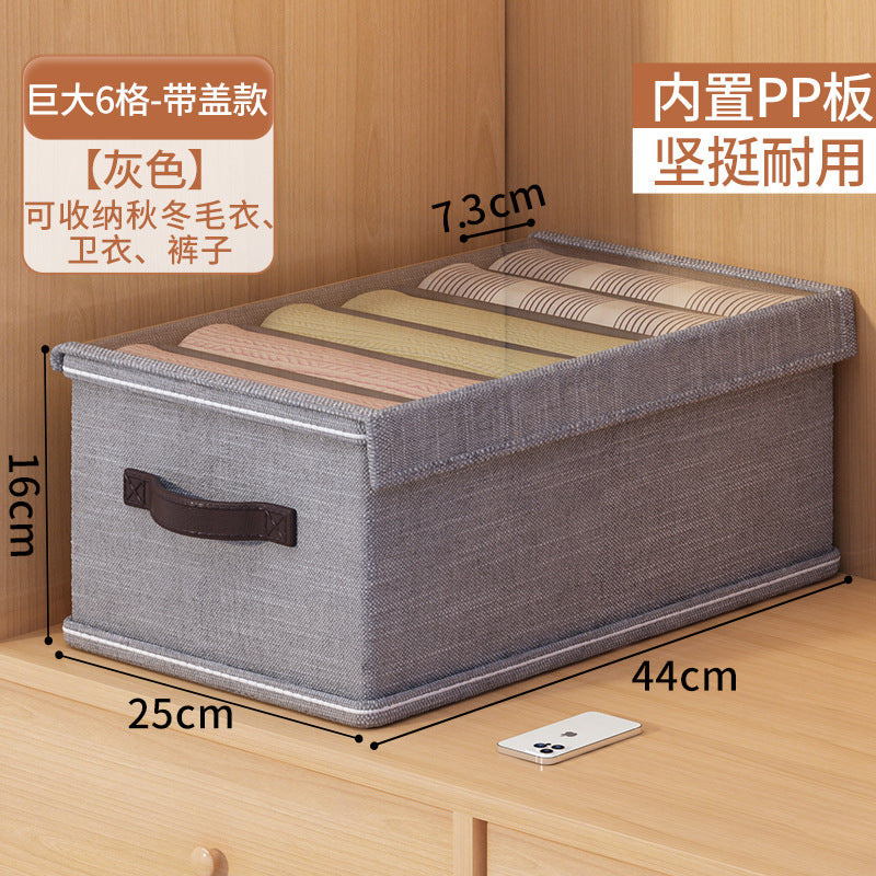 Cross-border good things, pants storage artifact, clothes, jeans, grid box, drawer-type dormitory wardrobe, layered finishing box