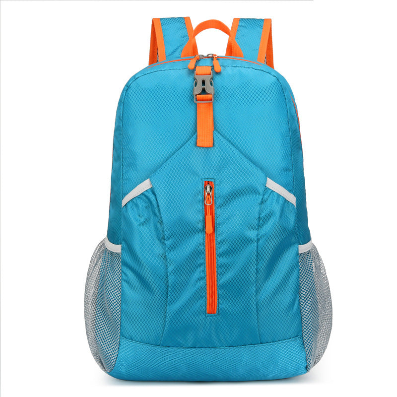 Outdoor large-capacity backpack foldable storage bag ultra-light scratch-proof travel bag anti-splashing hiking and cycling bag